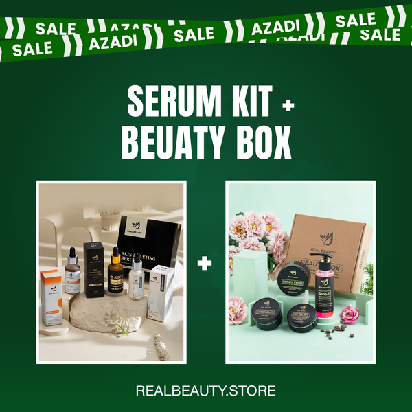 Beauty Box + Serum Kit with Free Tea Tree cleanser