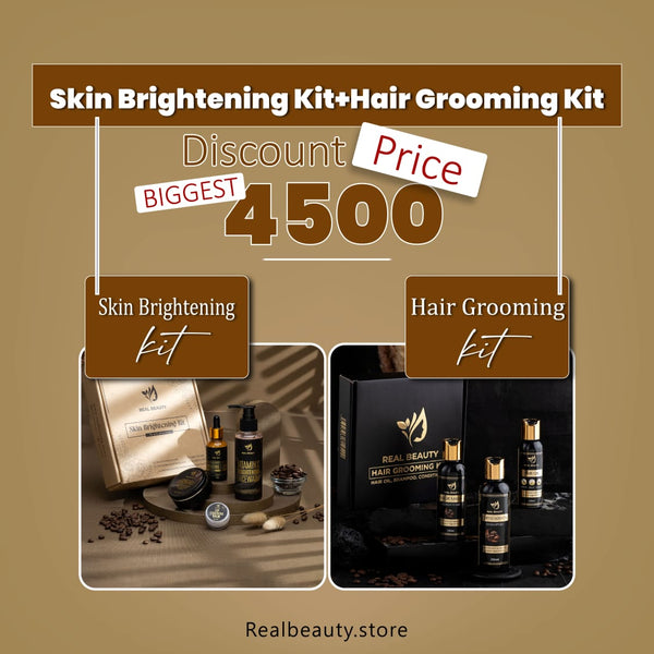 Skin Brightening Kit + Hair Grooming Kit With free Smoothe Cleanser