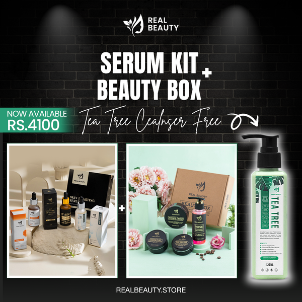 Beauty Box + Serum Kit with Free Tea Tree cleanser