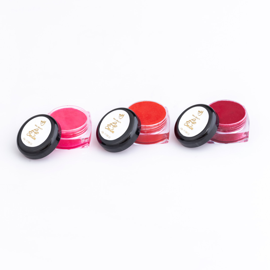 Pack of All three color 3 lip Balm (Baby pink. Natural Pink. Red)